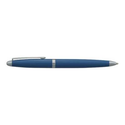 3219911840071-Daniel Hechter Alliance - Stylo plume - acier bleu satiné-Angle gauche-0