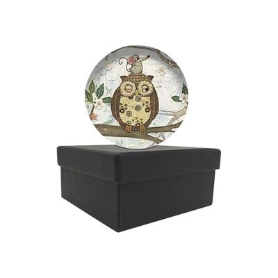 3700572722504-Kiub Bug Art - Presse Papier - Chouette Souris-Avant-0