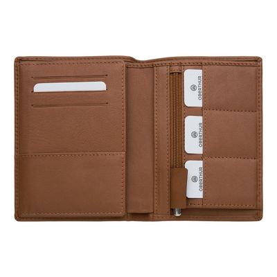 3108726994676-Oberthur London - Portefeuille cuir beige-Avant-3