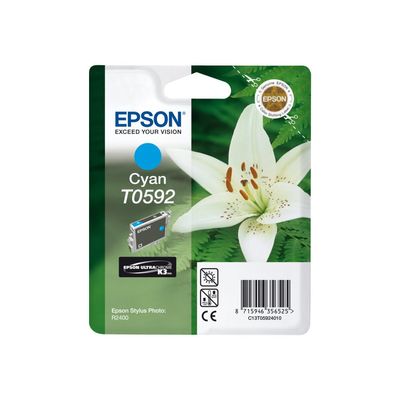 0400000592404-Epson T0592 Orchidée - cyan - cartouche d'encre originale-Avant-3