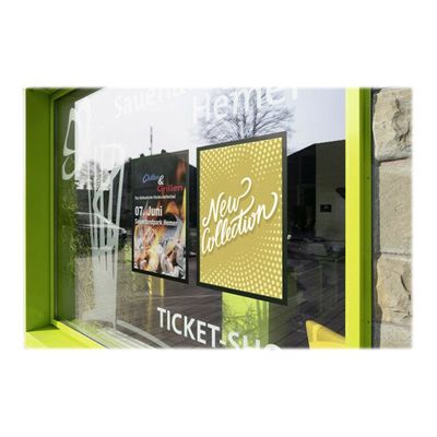 4005546507835-Durable Duraframe Poster Sun - Cadre d'affichage vitrostatique - A1 - noir-Angle droit-5