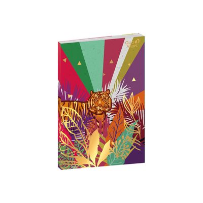 3371010500420-Quo Vadis Jungle Spirit - Carnet de notes à élastique - 15 x 21 cm - ligné - 192 pages --Angle gauche-0