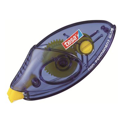 4042448110930-Tesa - Roller de colle - 8.4 mm x 8.5 m - jaune - repositionnable-Angle gauche-2