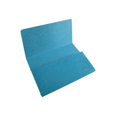 3130632483272-1928 by Exacompta - 25 Chemises poche - 265 gr - turquoise-Angle gauche-1