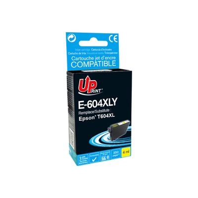 3584770541927-Cartouche compatible Epson 604XL Ananas - jaune - Uprint-Angle gauche-0