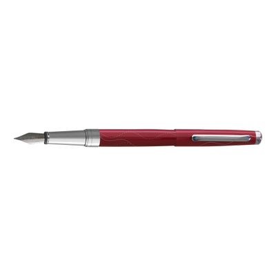 3108722401819-Oberthur Astrée - Stylo plume rouge-Avant-1