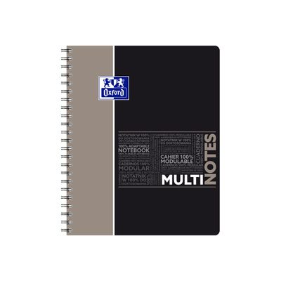 3020120134512-Oxford Etudiants - Cahier Multinotes A4+ (24 x 29,7 cm) - 160 pages - petits carreaux (5x5 mm) - avec 3 intercal-Avant-1