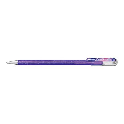 884851051806-Pentel Hybrid Dual Metallic - Roller 2 effets de couleur - violet clair/rouge bleu-Angle gauche-0