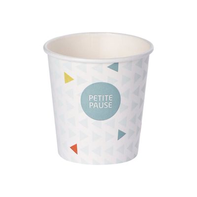 3504083141041-CGMP - 50 Gobelets en carton 12 cl - Taille 4.5 cm - hauteur 6.2 cm-Avant-0