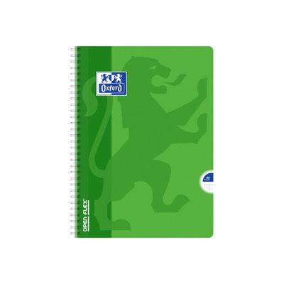 3020121072875-Oxford Openflex - Cahier polypro à spirale A4 (21x29,7 cm) - 180 pages - grands carreaux (Seyes) - disponible dans-Avant-1