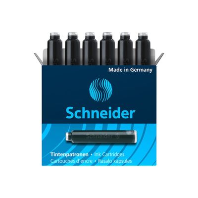 4004675066015-Schneider - 6 Cartouches d'encre pastel - noir-Avant-0