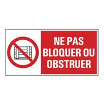 8711234128744-Pickup - Panneau de signalisation - 300 x 150 mm - Ne pas bloquer-Avant-0