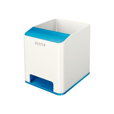 4002432113682-Leitz WOW - Pot à crayons  - bleu métallisé-Angle droit-1