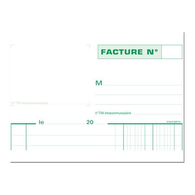 3130630032786-Exacompta - Manifold Carnet de factures avec TVA - 50 dupli - A5-Gros plan-2