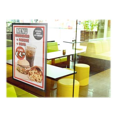 4005546507835-Durable Duraframe Poster Sun - Cadre d'affichage vitrostatique - A1 - noir-Angle droit-7