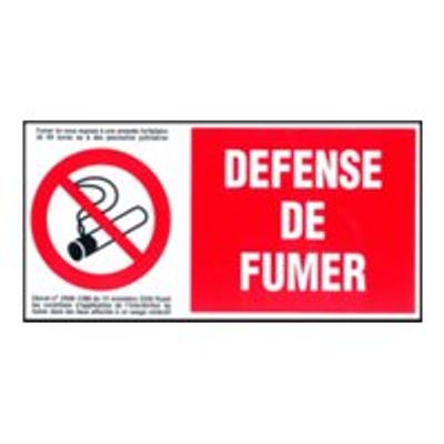 40380360-Pickup - Panneau de signalisation - 300 x 150 mm - Interdit de fumer-Avant-0