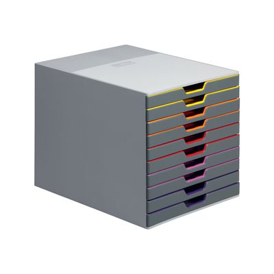 4005546701615-Durable Varicolor - Module de classement 10 tiroirs - multicolore-Angle gauche-0
