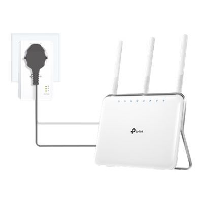6935364089115-TP-Link TL-PA7017P KIT - haut débit CPL avec prise gigogne-Avant-2