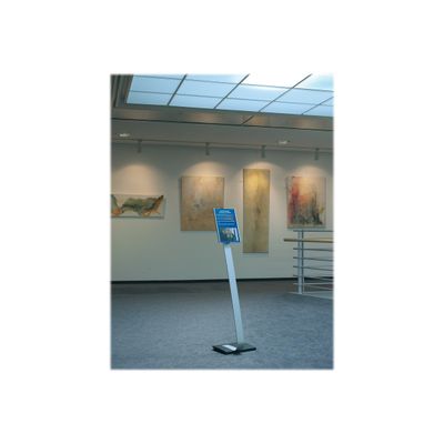 4005546403519-Durable Info Sign - Présentoir sur pied - support d'information A4-Angle gauche-4