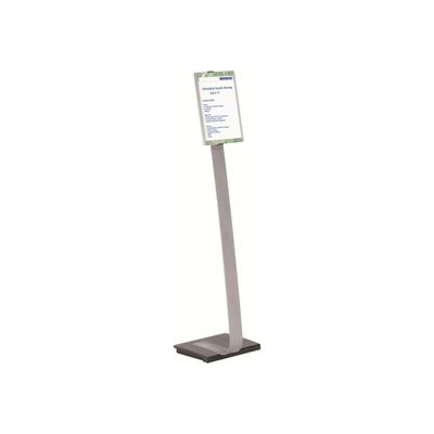4005546403519-Durable Info Sign - Présentoir sur pied - support d'information A4-Angle gauche-0