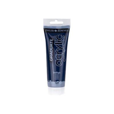 5011386062679-Daler-Rowney Graduate - Peinture acrylique - 120 ml - indigo-Avant-0