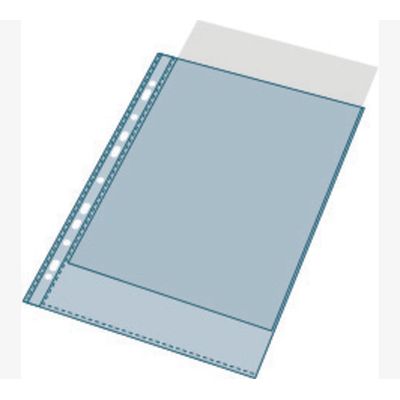 3130630052500-Exacompta - 50 Pochettes plastique perforées - A4 - PP lisses - cristal 6/100E--2