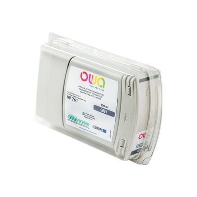 3112539350642-Cartouche compatible HP 761 - gris - Owa B45143OW -Angle droit-0