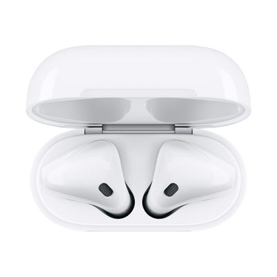 0190198764829-APPLE Airpods 2 - Ecouteurs sans fil bluetooth avec boitier de charge à induction pour iPhone/iPad-Haut-1