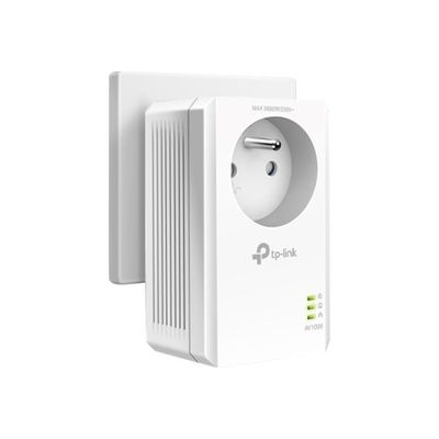 6935364089115-TP-Link TL-PA7017P KIT - haut débit CPL avec prise gigogne-Angle gauche-1