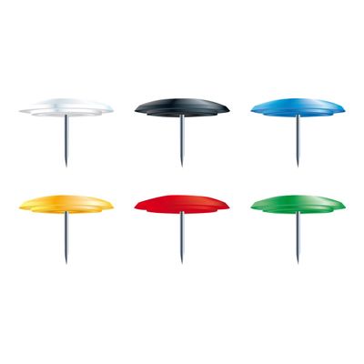 3364220140166-Exacompta - 40 Punaises - couleurs opaques assorties-Avant-0