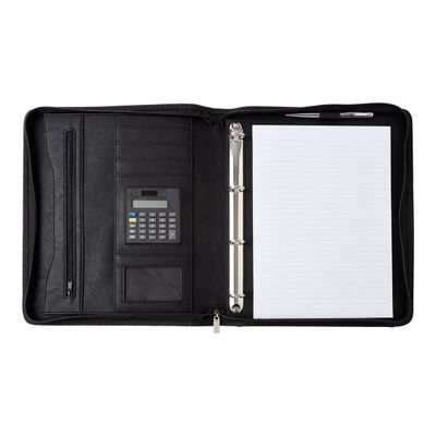3108724250422-Oberthur Oregon - Conférencier A4 zippé - noir-Avant-1