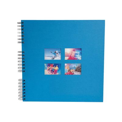 3130630151159-Exacompta Milano - Album photos 32 x 32 cm - 60 pages - bleu-Avant-0