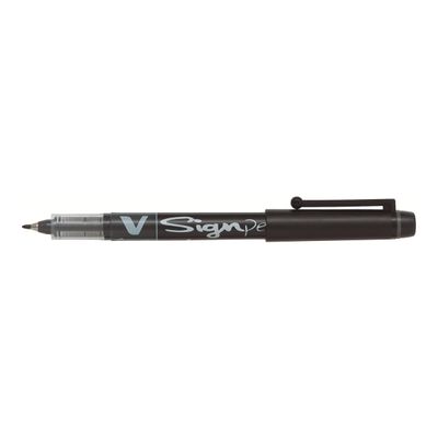 4902505134654-Pilot V Sign Pen - Feutre - pointe moyenne - noir-Angle gauche-1