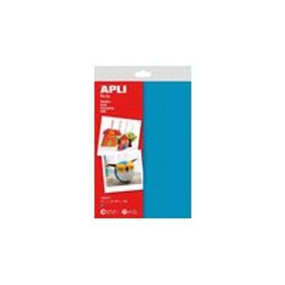8410782135777-APLI kids - 10 feuilles feutrines - A4 (21 x 29,7 cm) - 10 feuilles - bleu -Avant-0