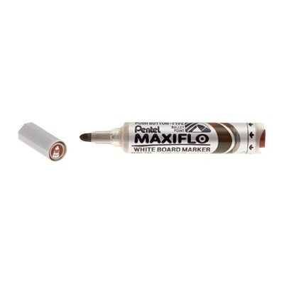 3474374500058-Pentel MAXIFLO - Marqueur effaçable - pointe ogive large - marron-Avant-0