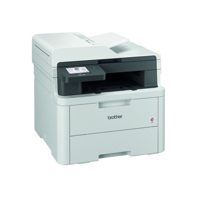 4977766823951-Brother DCP-L3560CDW - Imprimante multifonction laser couleur A4 - USB 2.0, Gigabit LAN, Wi-Angle gauche-2