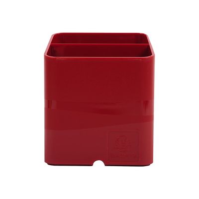 9002493099449-Exacompta Pen-Cube - Pot à crayons rouge-Avant-0