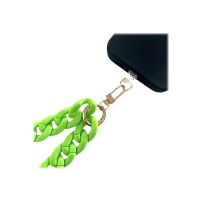 3701263523677-JAYM - Tour de cou fashion avec attache - 1.20m - vert pomme-Gros plan-0