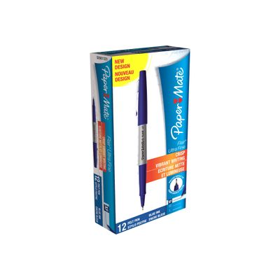 3501170901335-Paper Mate FLAIR - Feutre - bleu - encre à l'eau - 0.5 mm - ultra fin-Angle gauche-1
