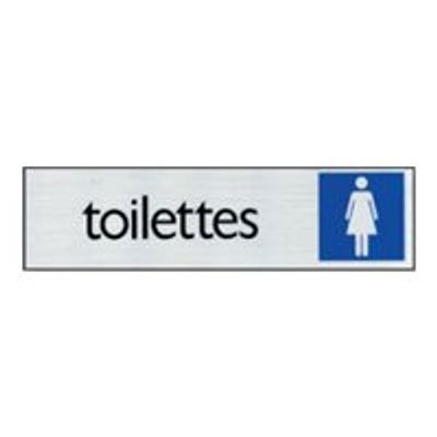 40580104-Pickup - Plaque de signalisation - 165 x 44 mm - toilettes pour femmes-Avant-0