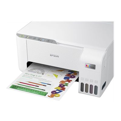 8715946684253-Epson EcoTank L3256 - imprimante multifonction jet d'encre couleur A4 - USB, Wi-Fi - blanc-Gros plan-5