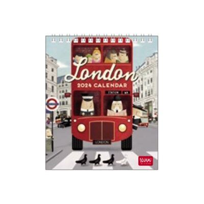 8052694000509-Legami Special Edition - Calendrier 2024 - 12 x 14,5 cm - Londres-Avant-0