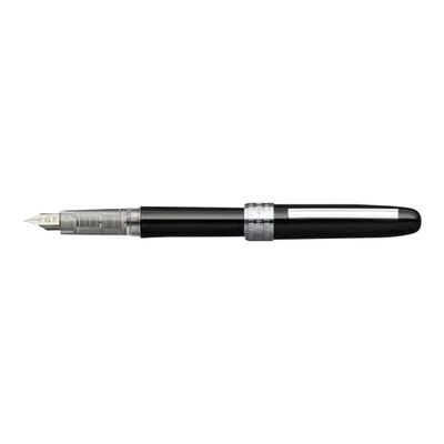 4977114911552-Platinum Plaisir - Stylo plume pointe moyenne - noir-Angle gauche-0