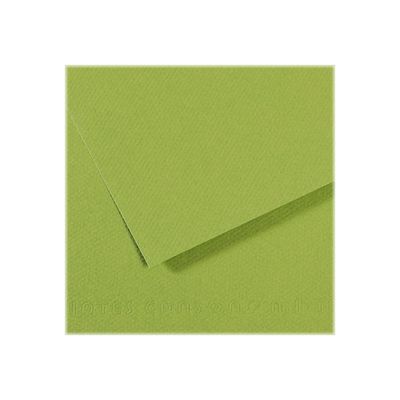3148953211542-Canson Mi-Teintes - Papier à dessin - 50 x 65 cm - vert pomme-Avant-0
