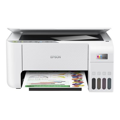 8715946684253-Epson EcoTank L3256 - imprimante multifonction jet d'encre couleur A4 - USB, Wi-Fi - blanc-Avant-1