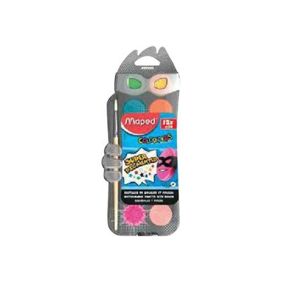 3154148115205-Maped Color'Peps Super Pigmented - 12 tubes de gouache - couleurs assorties-Avant-0