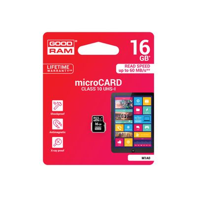 5908267930137-Goodram - carte mémoire 16 Go - Class 10 - micro SDHC - UHS-I U1-Avant-1