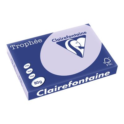 3329680125009-Clairefontaine Trophée - Papier couleur - A3 (297 x 420 mm) - 80 g/m² - Ramette de 500 fe-Angle gauche-0