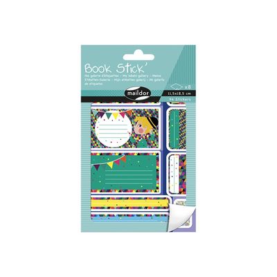 3609510911119-Maildor - 8 feuilles gommettes galerie garçons - -Avant-0