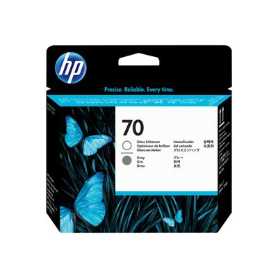 0000000024563-HP 70 - Pack de 2 - gris et activateur de brillance - cartouche d'encre originale (C9410A)-Avant-0